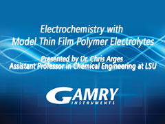 Electrochemistry with model thin film polymer electrolytes